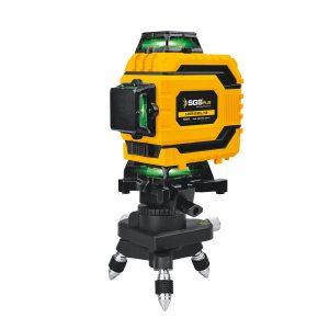 SGS5429 Lazer Hizalama - 4D - 16 Yeşil Çizgi - Mıknatıslı Duvar Ayarlama 3.7V